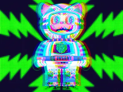 insane cat animation graphic design