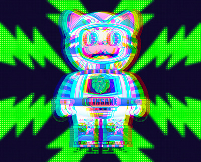 insane cat animation graphic design