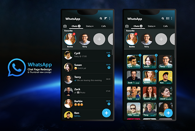WhatsApp Chat Page Redesign app branding design illustration logo ui ux vector web