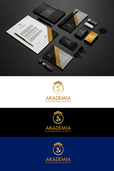 Akademia Sportu - Branding Stationary branding design illustration logo typography
