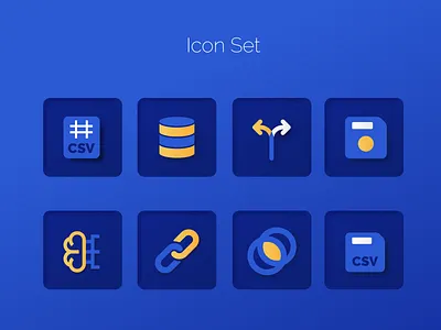 Data Science Icon Set app design application ui