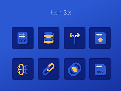 Data Science Icon Set app design application ui