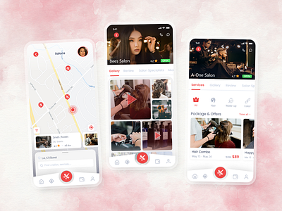 Hair Salon Appointment app design app development beauty app booking hair salon hair salon app hair spa hair stylist haircut hairstyle mobile app mobile ui park salon appointment app salon booking app uiux