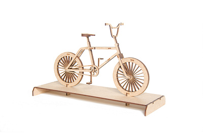 BMX Bicycle 3D Puzzle 3d scale model bicycle laser cut wood scale model wooden diy kit