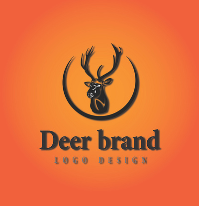 Deer Logo Design animal logo business logo company logo deer brand logo deer logo graphic design illustration logo logo design master logo nature logo professional logo typo logo typography vector