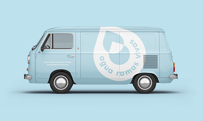 The Aguamobile beverage branding bus design graphic design logo van water