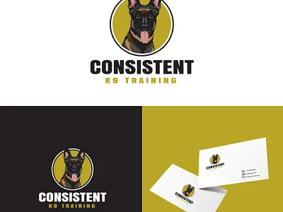 Consistent K9 Training Logo Design dog training logo design