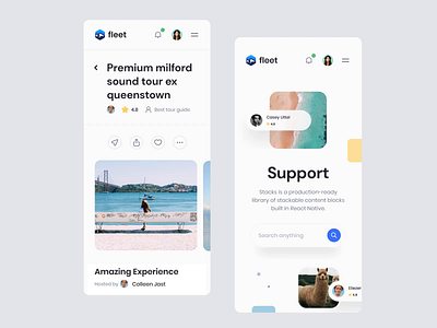 Fleet – Travel Shopping UI Kit IV after effects animation booking design motion motion design travel ui ui8