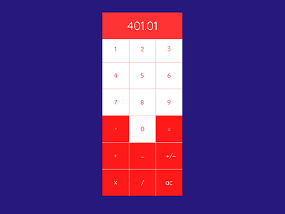 Daily UI 004 Calculator design ui ux