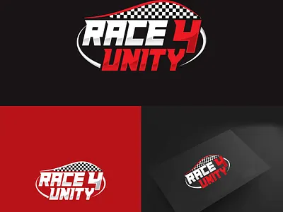 Race 4 Unity Logo design graphic design