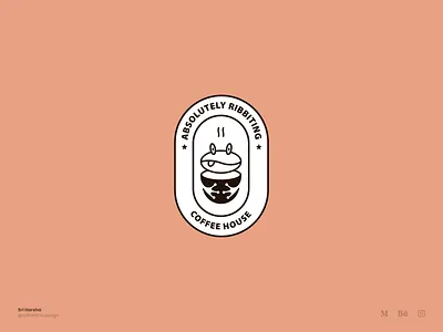 Coffee house logo brand brand design branding coffee bean coffee house logo coffee logo coffee shop logo design frog frog logo graphic design illustration illustrator logo logo design restaurant logo