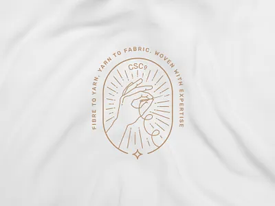 Brand Illustration#2: The Caterpillar Silk Company aka CSCo. branding caterpillar design fabric hand illustration logo luxury minimal needle pragmaticart silk