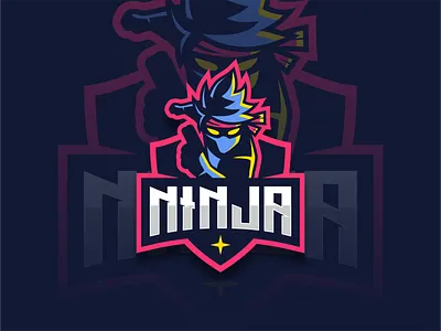 NINJA abstractlogo behance design dribble esport flatldesign icon logo logoawesome logoroom logos logoshift modern ninja ninjalogo ninjalove