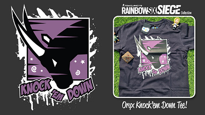 Rainbow6Siege Oryx Theme Tee branding clothing design gaming garment graphic design illustration tee tshirt vector