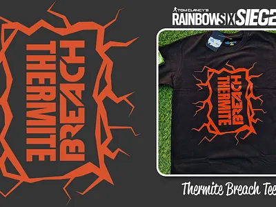 Rainbow6Siege Thermite Theme Tee branding clothing design graphic design icon minimal tee tshirt vector