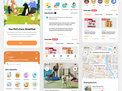 BuddyCare - Pet Care Mobile App animal animal doctor app design bird buddy buddycare care cat daycare dog grooming mobile app pet pet doctor pet grooming pet service petcare