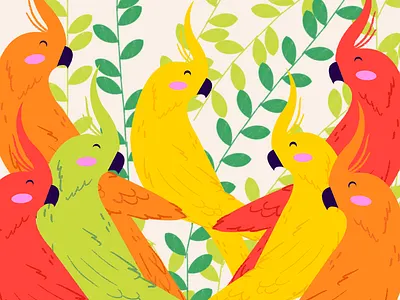 Love Birds cute design illustration italy travel visual