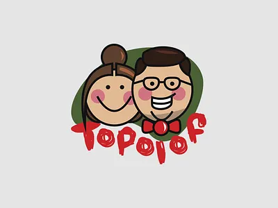 Topolof logo design design eating food graphic design il illustraion logo vector