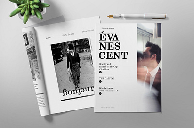 évanescent - magazine layout design layout layout design magazine magazine cover magazine layout