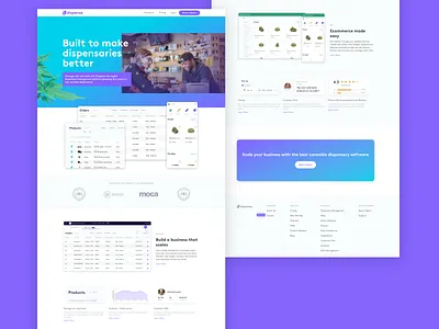 Dispense marketing website cannabis corp dispensary dispensary management dispensary website marijuana marijuana website marketing marketing website software web weed