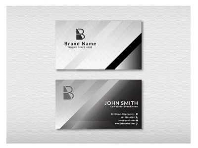 Modern corporate business card template design by Mithun black and white business card branding business card business card design business card templete editable business card graphic design minimalist business card thank you card tranding business card typography business card visiting card