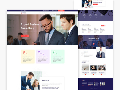 Corporate Agency Website animation branding graphic design