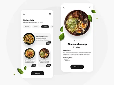 Food delivery app app food food delivery interface mobile mobile app design mobile design traditional