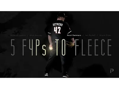 Prospect watch graphic fantasy baseball sports design