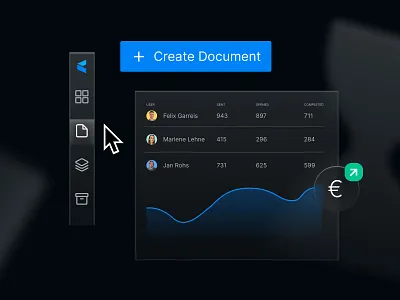 Paperless Blog Design #4 agreement avatar builder contract dark mode design document finance illustration logo management minimal platform ui
