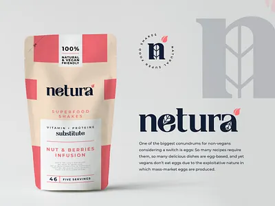Netura Superfood Shake Brand Design Project branding design illustration instagram post instagram post design logo typography ui ux vector