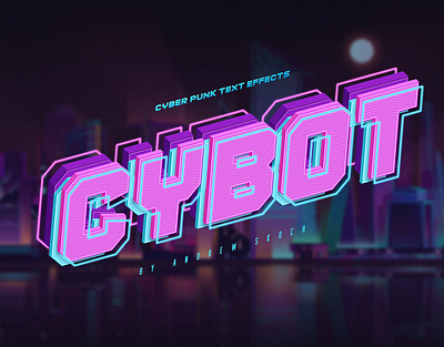 Cyberpunk Text Effects 3d 3d text 80s animation branding design designposter graphic design illustration letter light light neon logo logo text motion graphics neon synthwave typography ui