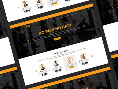 Gym - Landing Page | Brand New Gym - Landing Page Design gym gym apps gym design gym landingpage gym web template gym website ux