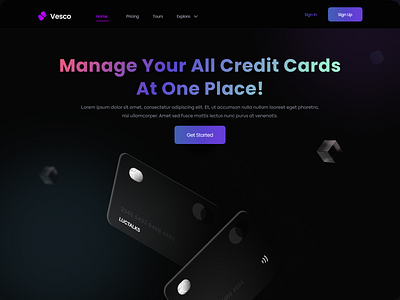 Landing Page UI app branding clean daily ui dailyui dark design designer landing page landingpage minimalist payment purple ui uidesign uiux ux web website