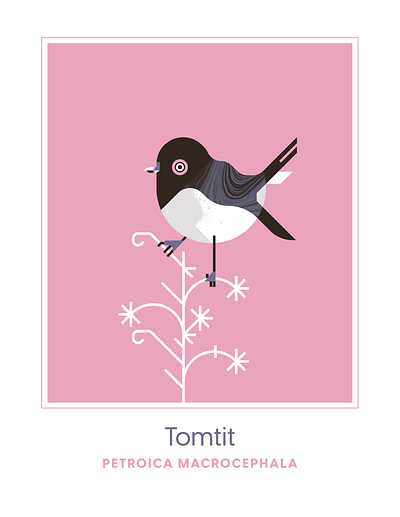 Tomtit bird character design flight geometric graphic design illustration texture tit tomtit vector