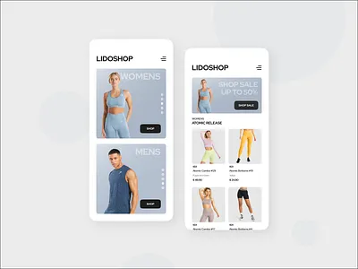 GYMSHARK Inspired Ecommerce - Mobile branding ecom design ecomm ecommerce graphic design homepage marketplace marketplaces mobile product catalogue product page