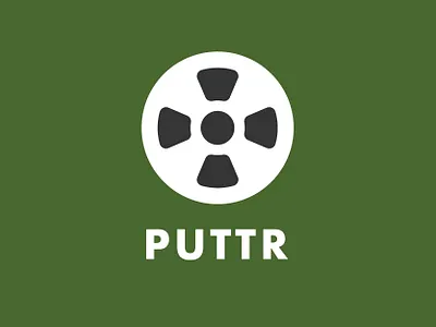 Puttr brand identity branding golf golf branding golf logo hole illustration logo logo design sports