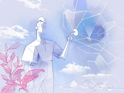 Hidden Reality augmented reality glass illustration interaction interface virtual reality vr