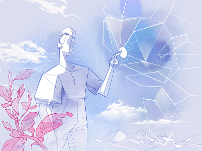 Hidden Reality augmented reality glass illustration interaction interface virtual reality vr