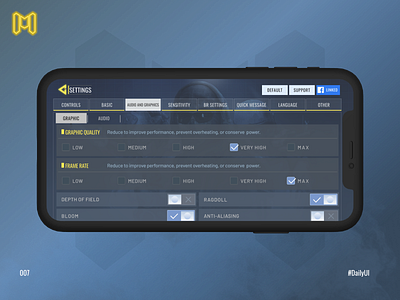 Daily UI Entry 007 dailyui design game ui ux