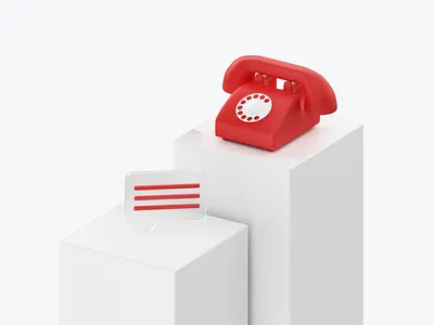 Magnit Mobile App | C4D Illustrations 3d arnold arnoldrender art branding c4d cinema4d design homepage illustration minimal red sim