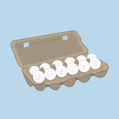 Golf Balls in an Egg Carton