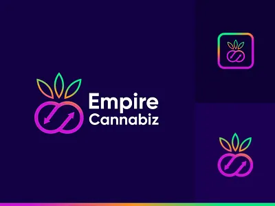 Empire Cannabiz Logo | Modern Logo | App Logo app logo company logo logo design logo type marijuwana logo medicine modern logo weed logo