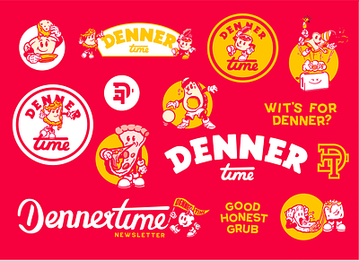 Denner Time brand sheet apparel branding design illustration logo vector