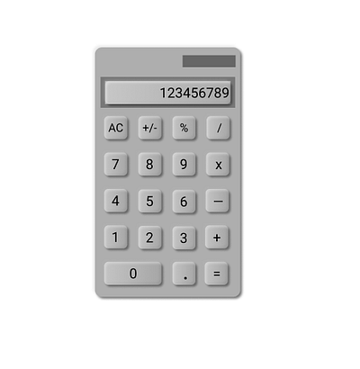 Basic Neumorphic Calculator | Daily UI 004 design typography ui