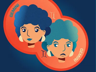 Gemini illustration vector art