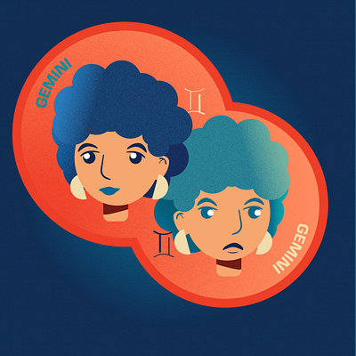 Gemini illustration vector art