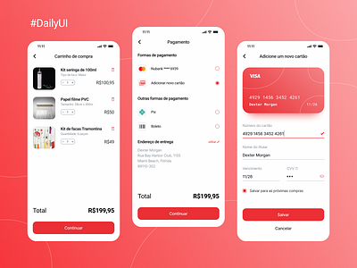 Daily UI 002 - Checkout Credit Card checkout creditcard dailyui dexter figma uidesign