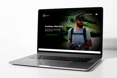 Landing page for photographer design landing ui ux