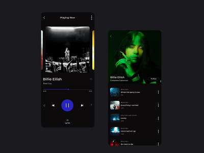 Music Mobile App app appmusic design mobile music ui uiux uiuxdesign