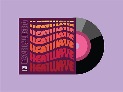 Heatwave album design flat design heat heatwave illustration lp lp record lp records music record records summer vector vector illustration vector illustrations vintage vinyl vinyl record vinyl records